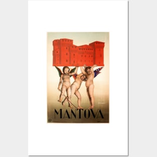 MANTOVA ITALY Mantua Baby Fairies Enchanted Vintage Italian Travel Posters and Art